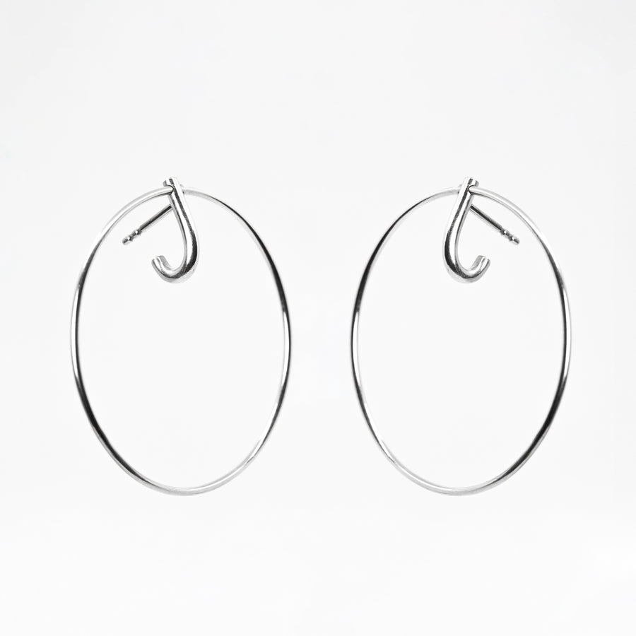 LAYERS x1 Minimalist Earrings – Elegant Silver 925 Handcrafted by Maarja Palu at www.brixbailey.com