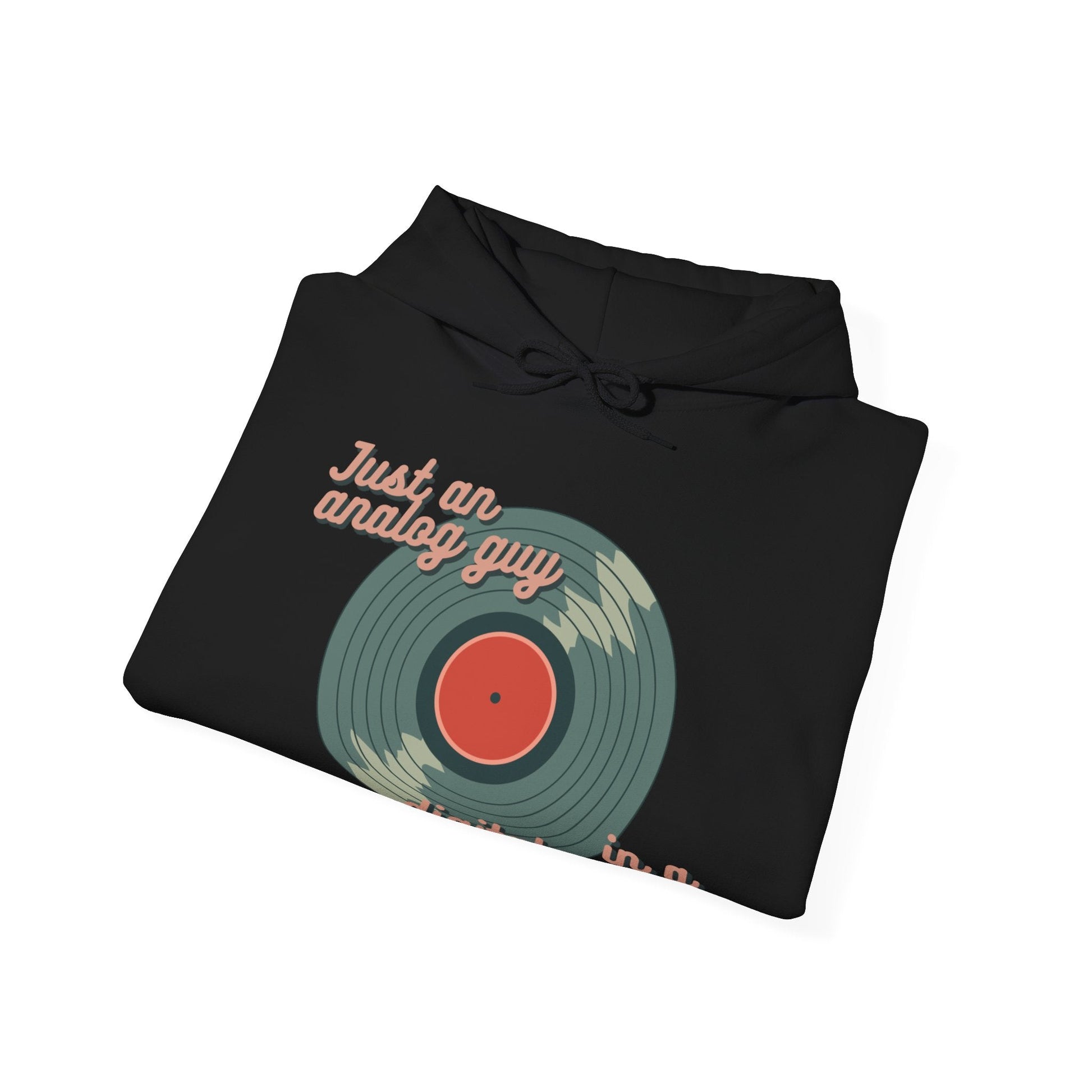 Just an Analog Guy in a Digital World Hooded Sweatshirt