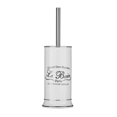 White Toilet Brush with Holder