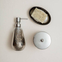 Silver Oval Soap Dish
