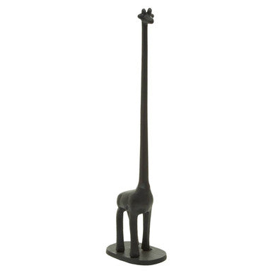Fauna Black Giraffe Toilet Roll Holder