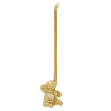 Fauna Gold Finish Elephant Toilet Roll Holder
