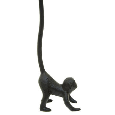 Fauna Black Finish Monkey Toilet Roll Holder