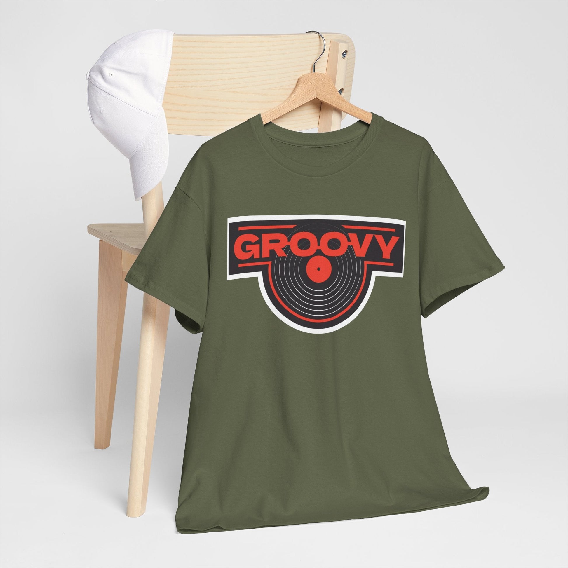Groovy Men's Vinyl Records T-Shirt