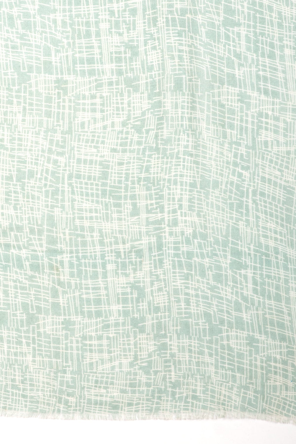 Busy Strokes Print Cotton Modal Scarf - Sage