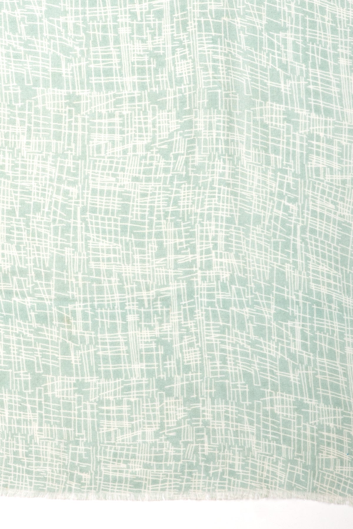 Busy Strokes Print Cotton Modal Scarf - Sage