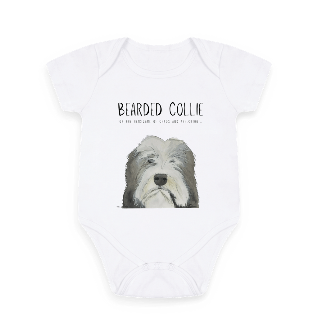 Bearded Collie Baby Bodysuit: A Little Bundle of Chaos and Cuddles!