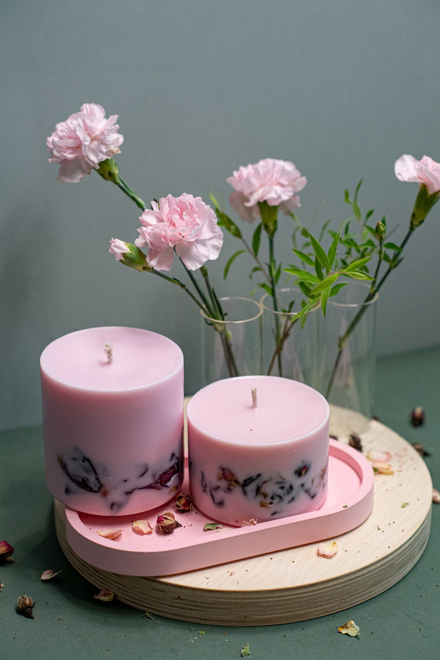 Handmade Peony Scented Candle from Latvia - Elegant & Natural Fragrance by TL Candles at www.brixbailey.com