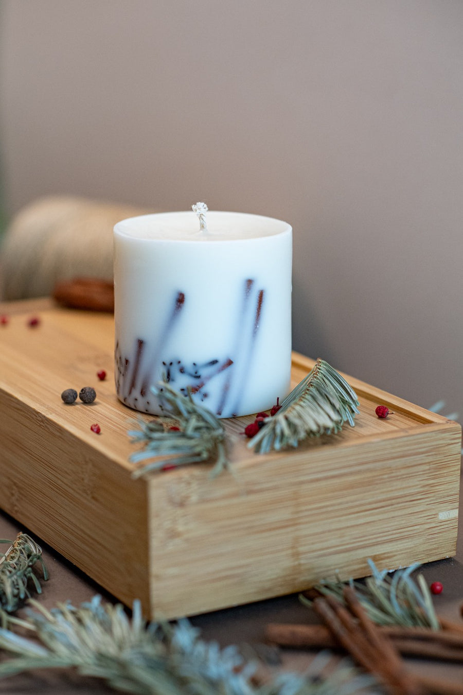 Hand-Made Cinnamon & Clove Scented Candle - Cozy, Rustic Home Decor from Latvia by TL Candles at www.brixbailey.com