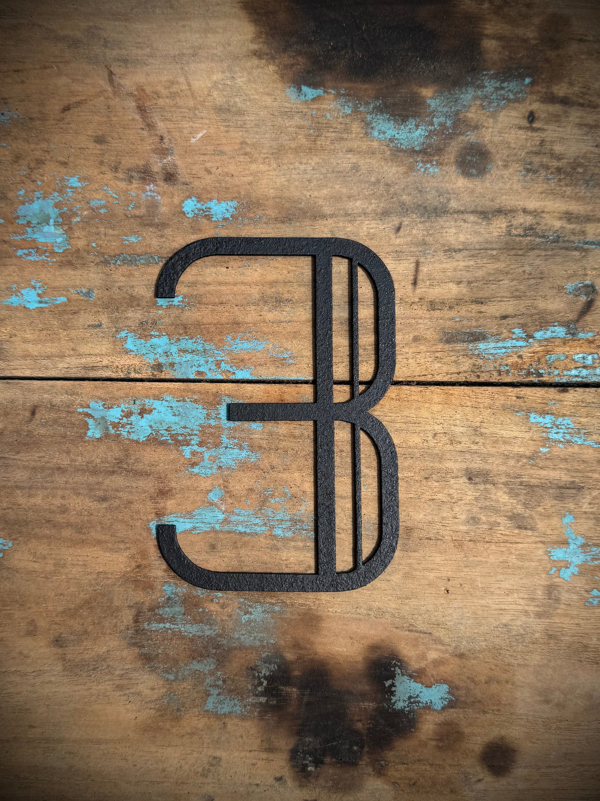 Black 5" or 12" Art Deco Metal Lettering A-Z 0-9