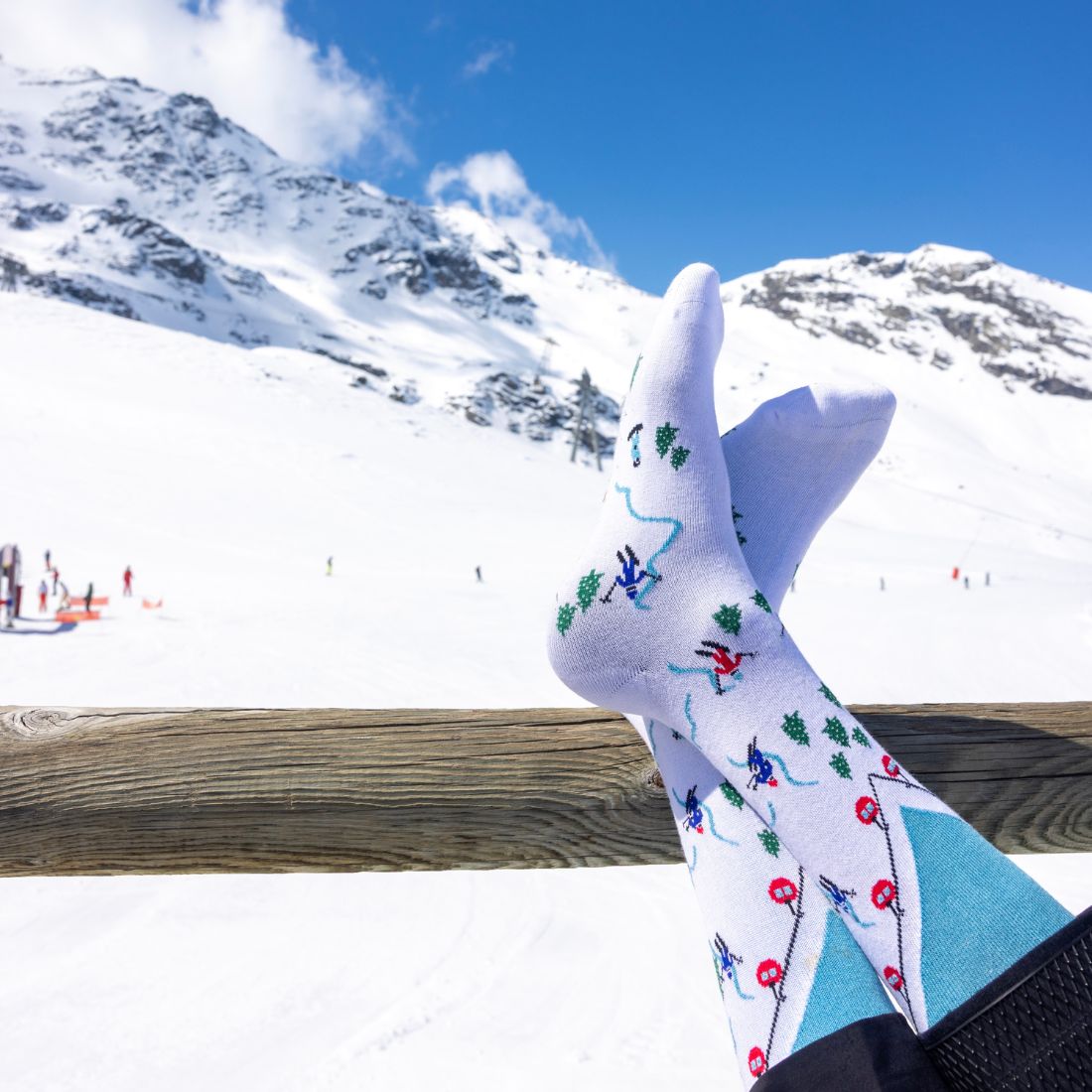 Ski Slope Bamboo Socks