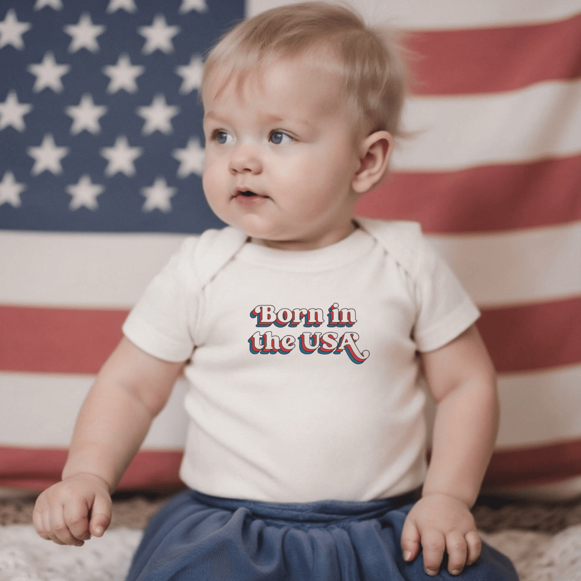 Graphic Bodysuit Born in the USA