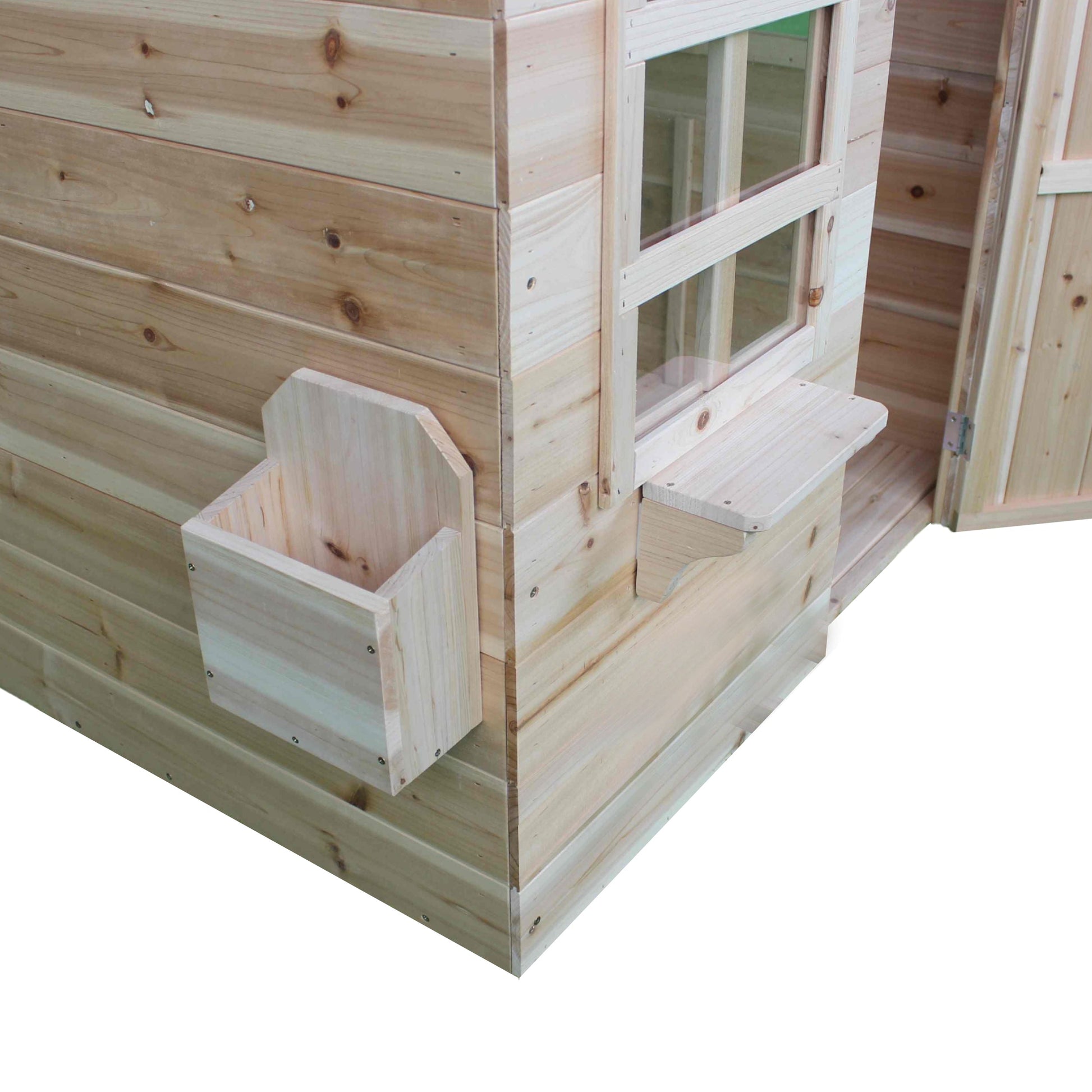 Wooden Playhouse Storage Box Accessory - Cutlery & Role Play Holder