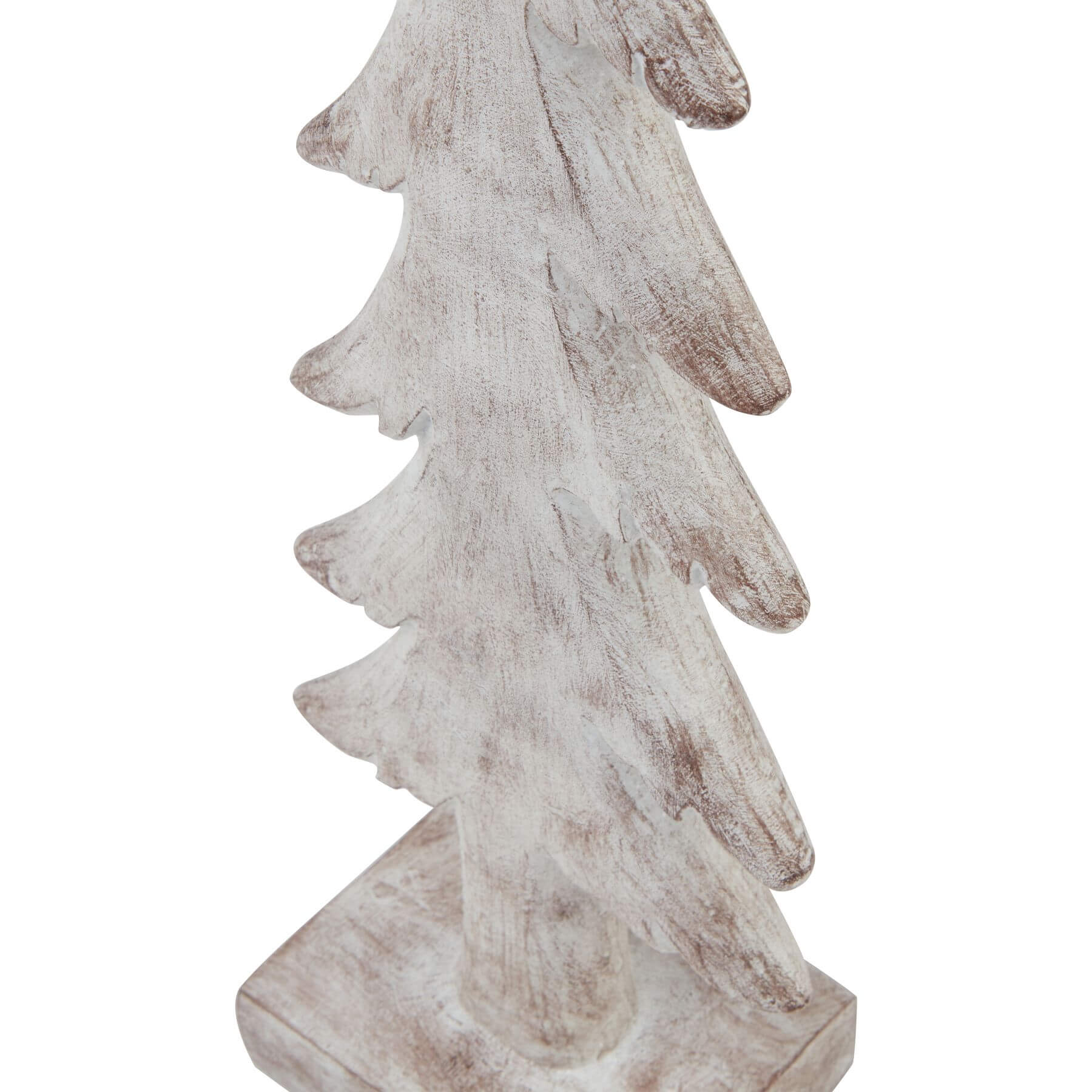 Hand-sculpted Nordic winter tree sculpture with snow-dusted branches, textured resin, and lifelike details, 39cm tall. by Sostter at brixbailey.com