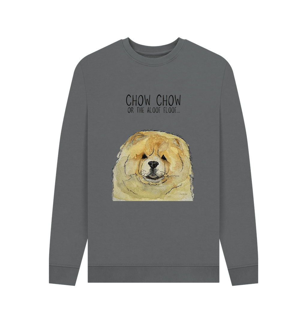 Stay Cozy with the Fawn Chow Chow "Aloof Floof" Men's Crewneck Sweatshirt