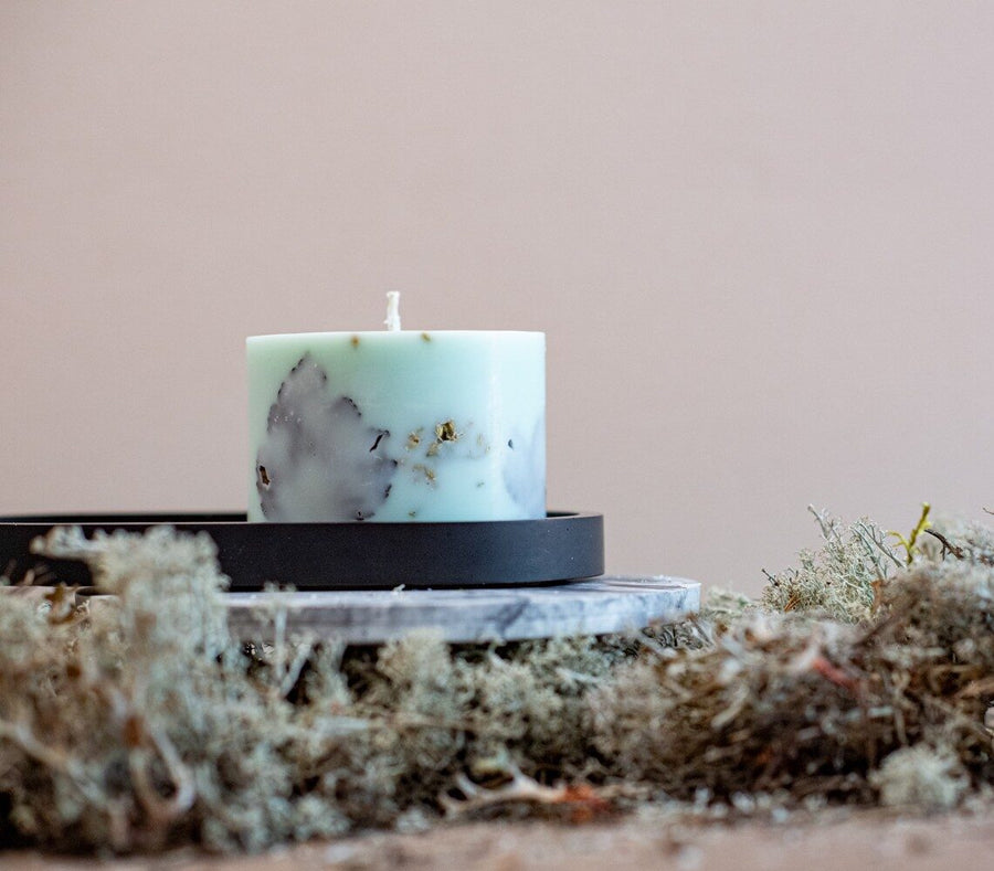 Handcrafted Latvian Forest Scented Candle - White Fir & Cedar with Birch Notes by TL Candles at www.brixbailey.com