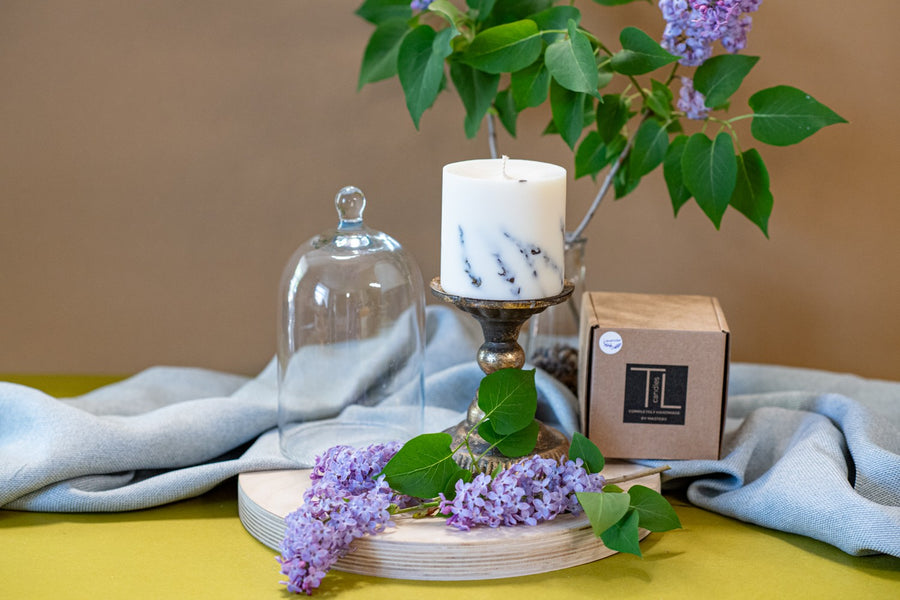 Handmade Lavender Soy Candle - SILVA Collection - Calming & Aromatic by TL Candles at www.brixbailey.com