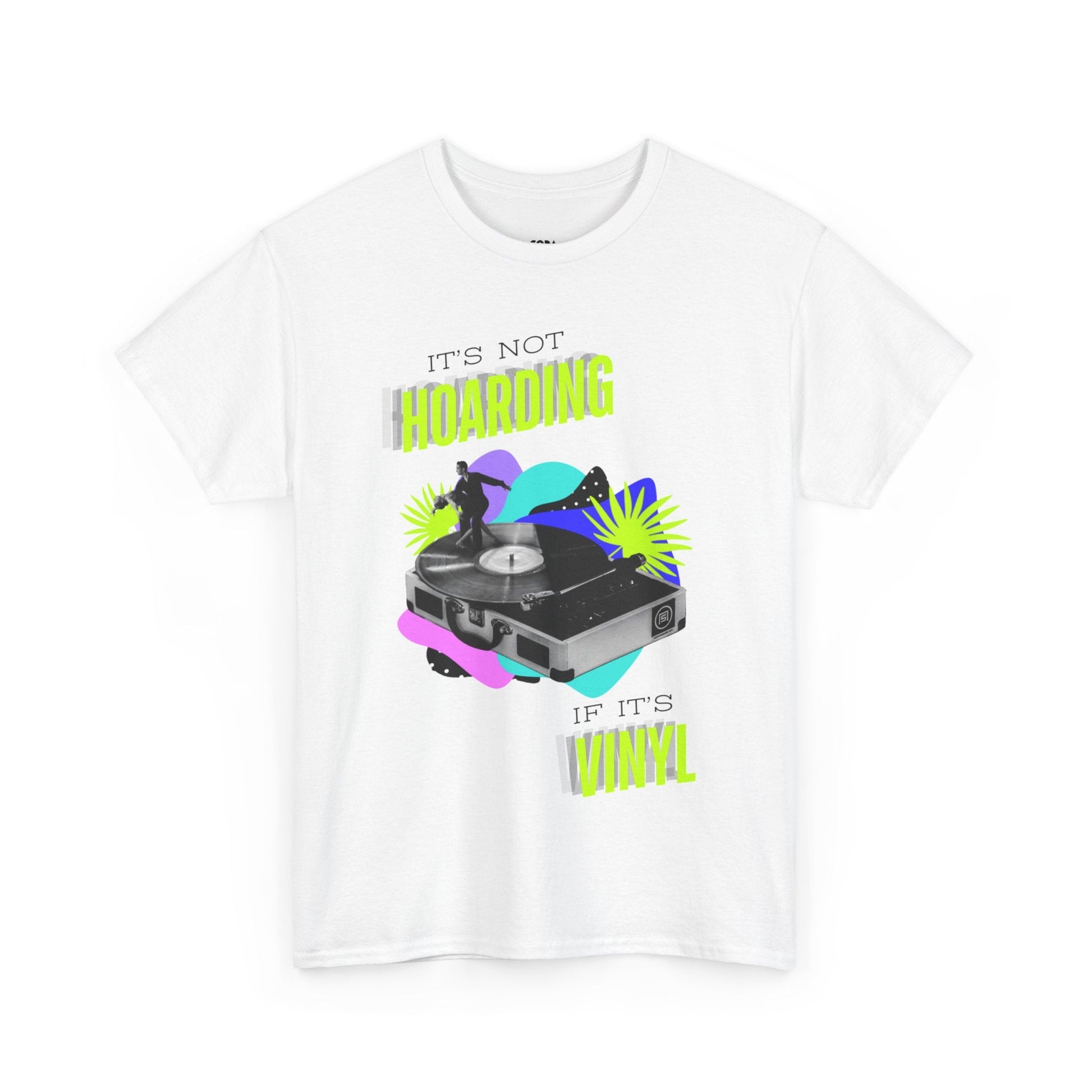 It's Not Hoarding If It's Vinyl Fluorescent Men's T-Shirt