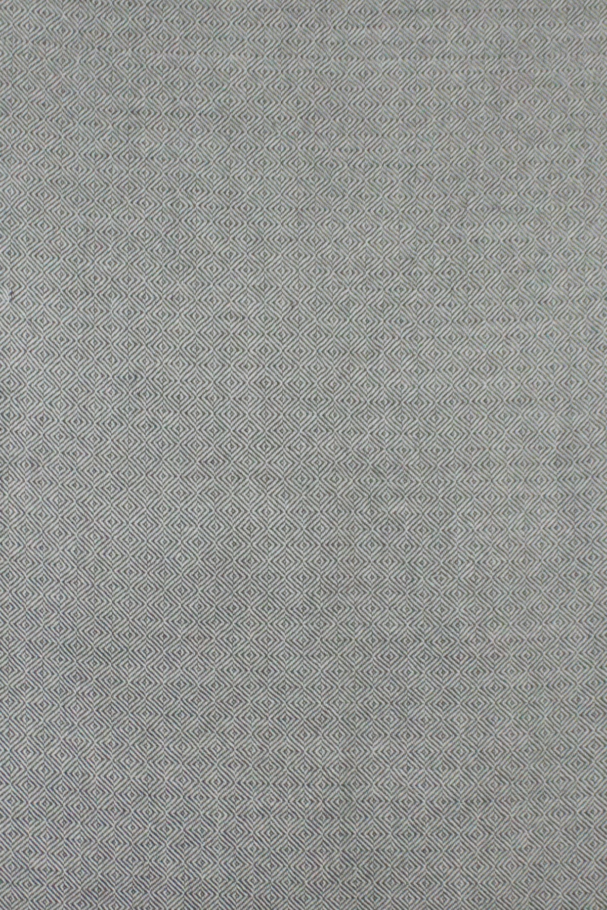 Diamond Weave Two Tone Woollen Scarf - Grey