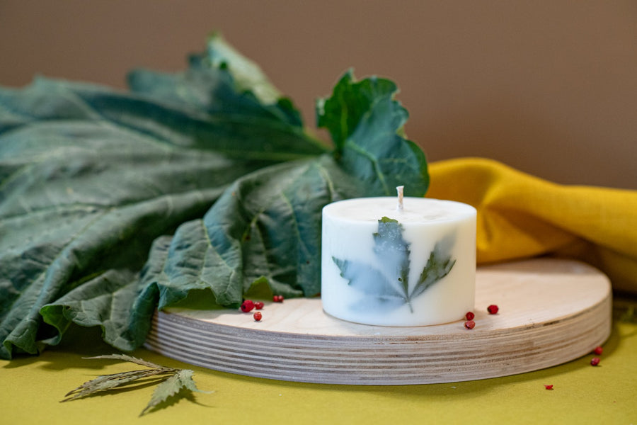 Hand-made Soy Wax Candle with Clary Sage Scent