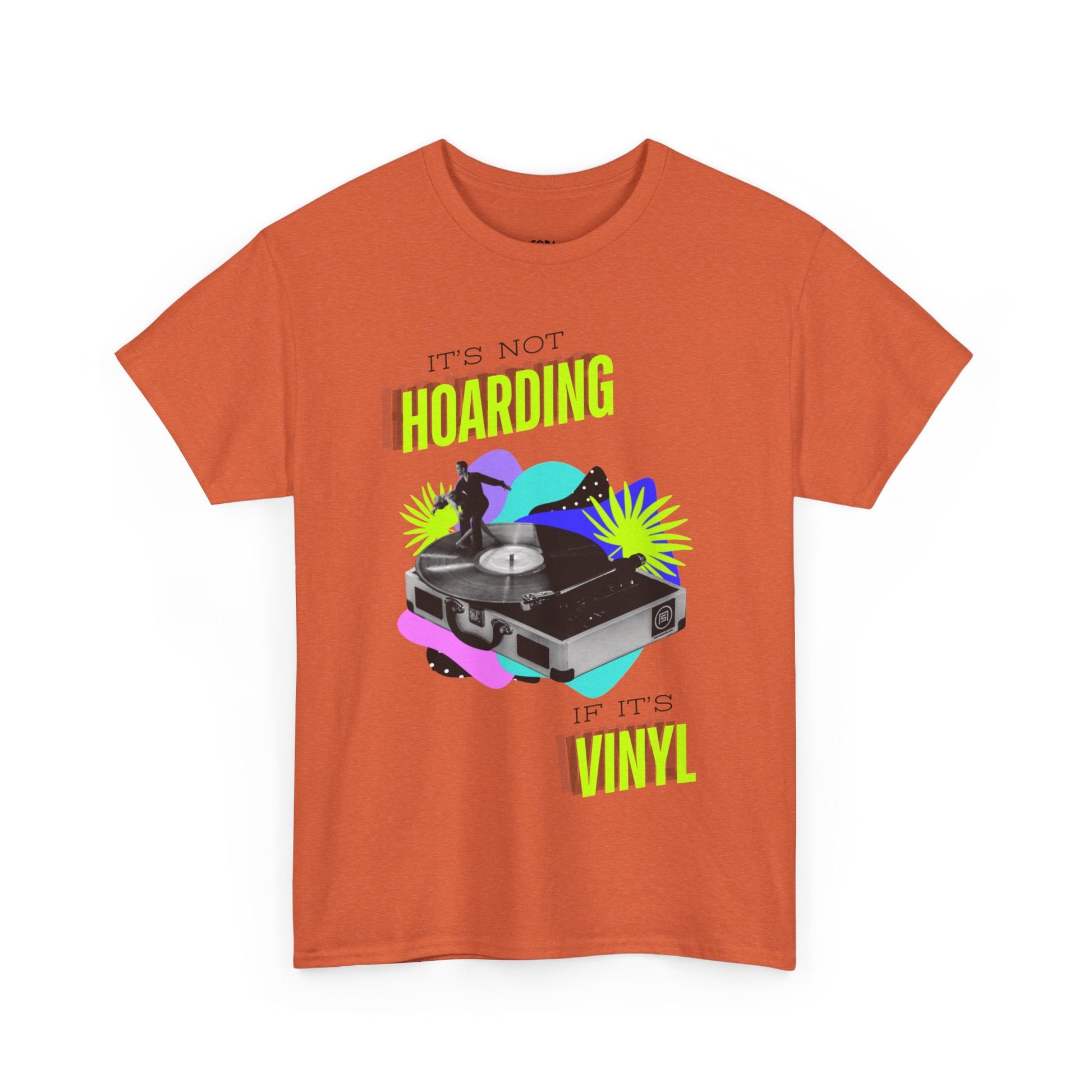 It's Not Hoarding If It's Vinyl Fluorescent Men's T-Shirt