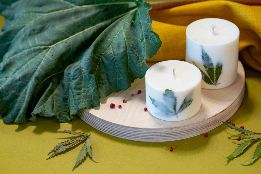 Clary Sage & Hemp Soy Wax Candle - Handcrafted for Relaxation & Sensory Pleasure by TL Candles at www.brixbailey.com