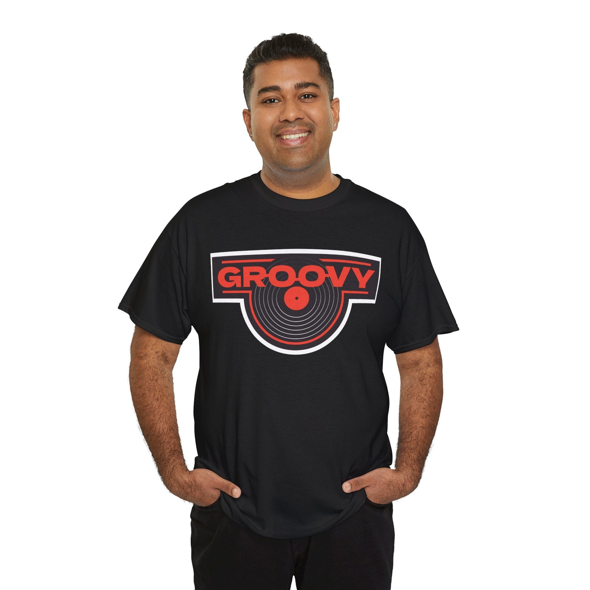 Groovy Men's Vinyl Records T-Shirt