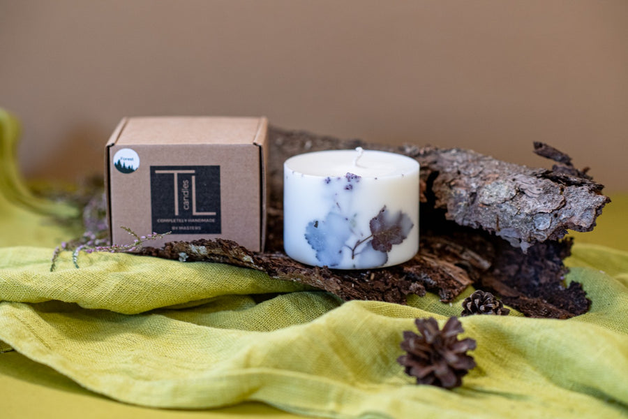 Handmade Latvian Forest Scented Candle - Natural Soy Wax with Essential Oils by TL Candles at www.brixbailey.com