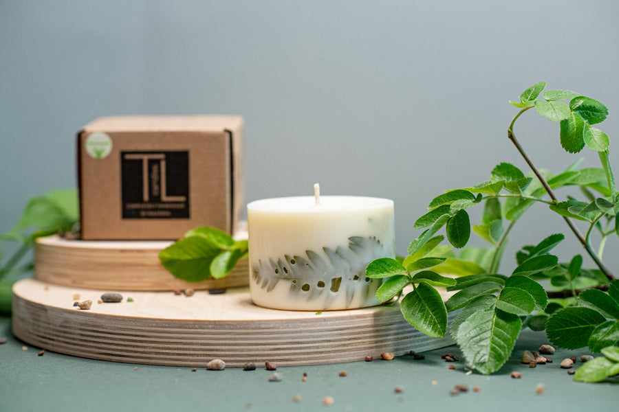 Handmade Lemongrass & Citronella Candle - Mood Enhancing & Mosquito Repellent by TL Candles at www.brixbailey.com