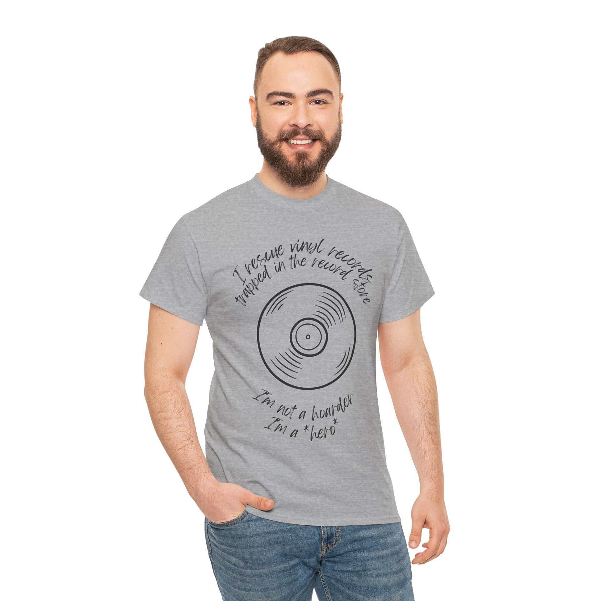 I'm Not a Hoarder I'm a Hero Men's Vinyl T-Shirt