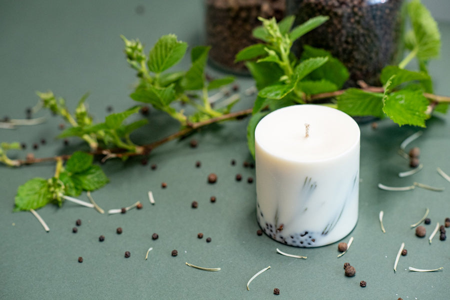 Hand-Made Juniper Scented Candle - Infused with Patchouli & Myrtle, Inspired by Latvian Traditions by TL Candles at www.brixbailey.com