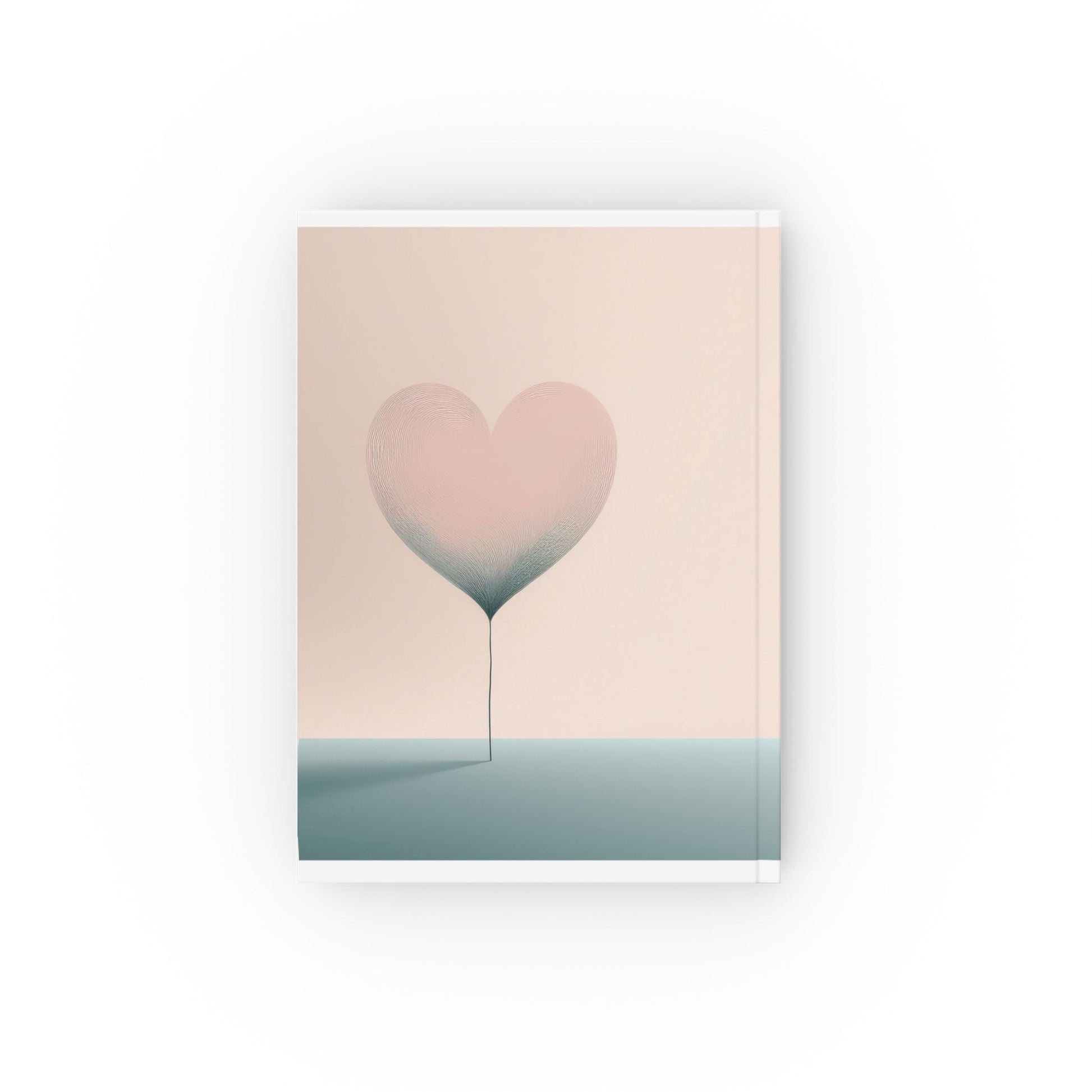 Journal With Minimalist Heart Design – Hardback Lined, Unlined, Or Graph Pages