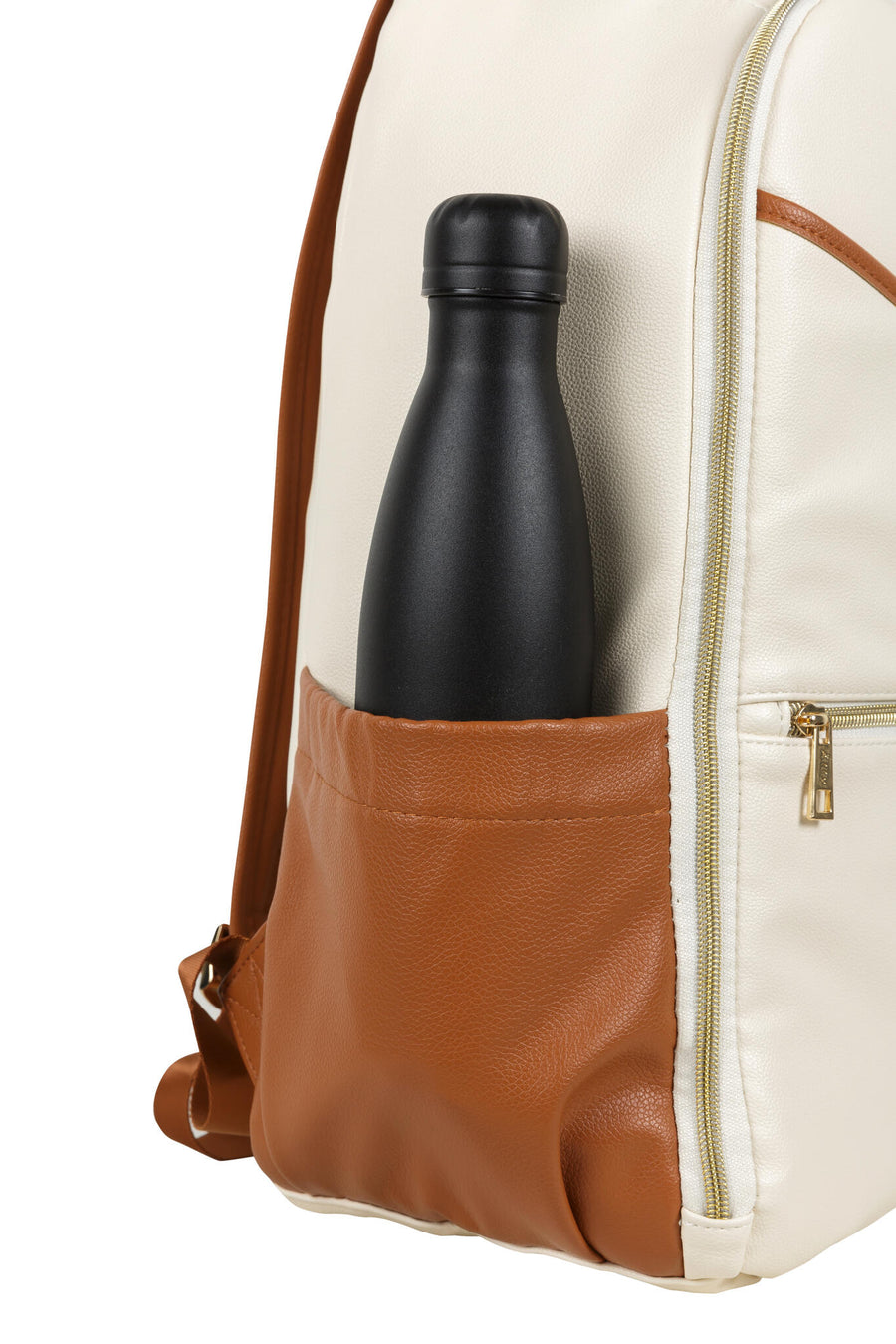 Small Cappuccino Diaper Bag: Stylish & Functional for Parents by Ally Scandic at www.brixbailey.com