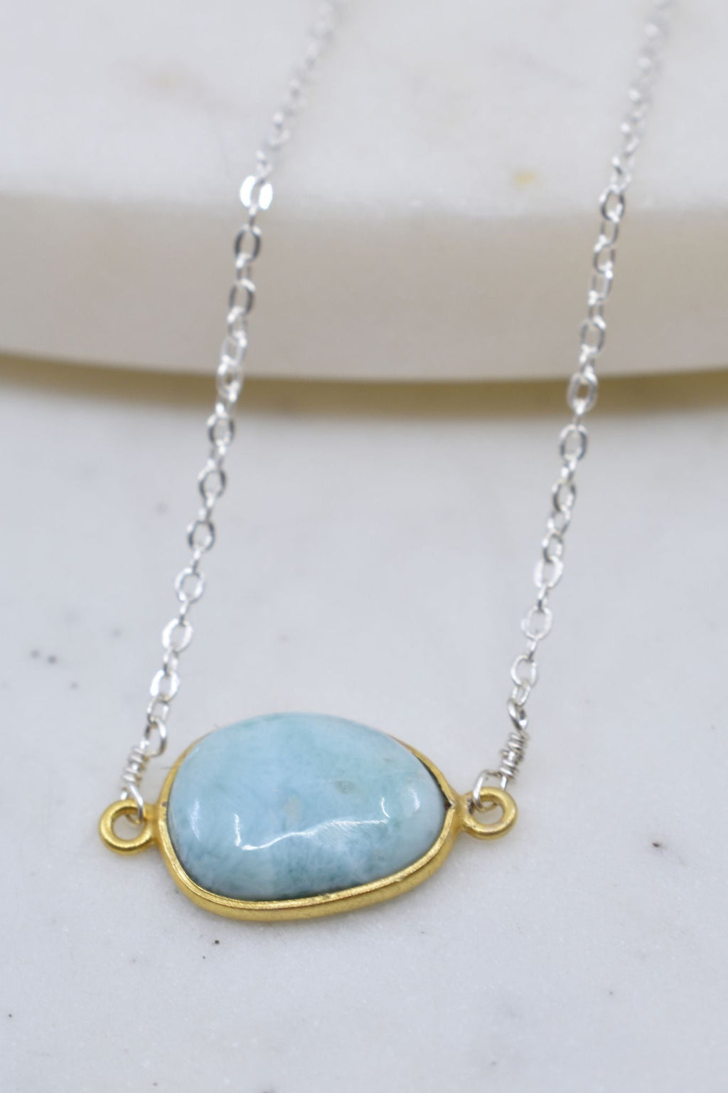 Mrs. Parker Necklace in Larimar
