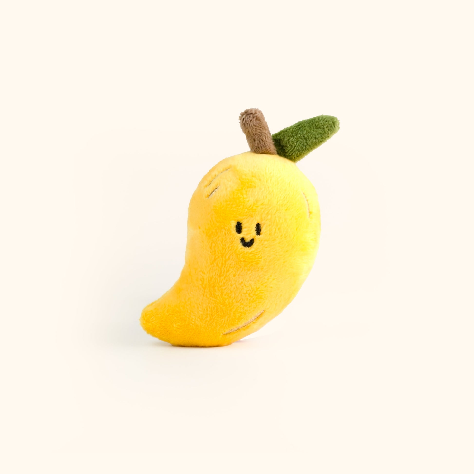 Mango Plush Bag Charm in Vibrant Yellow