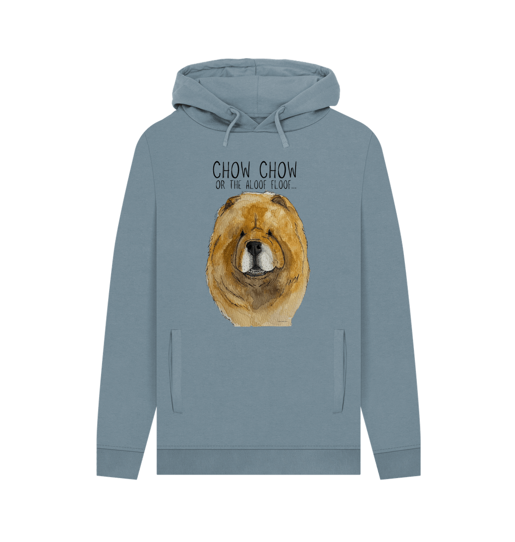 Stay Snuggly with the Aloof Floof – Red Chow Chow Men's Hoodie!