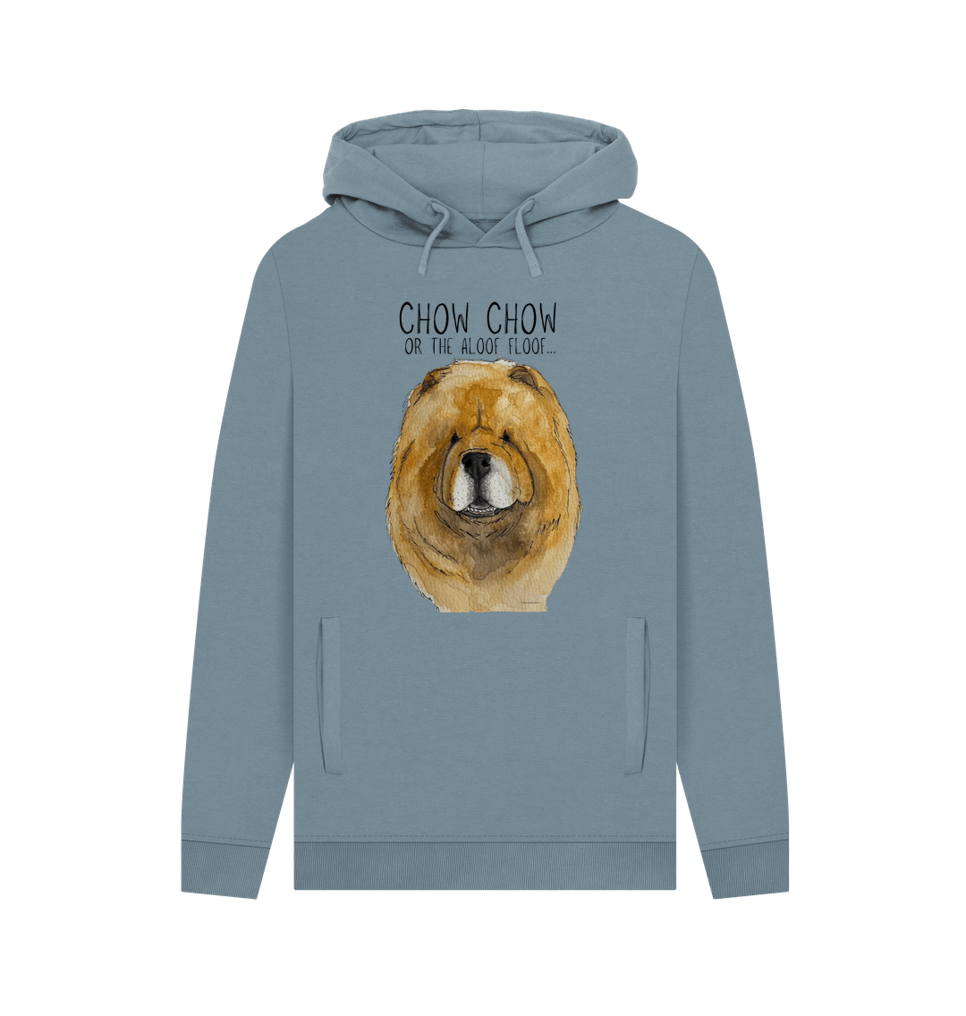 Stay Snuggly with the Aloof Floof – Red Chow Chow Men's Hoodie!