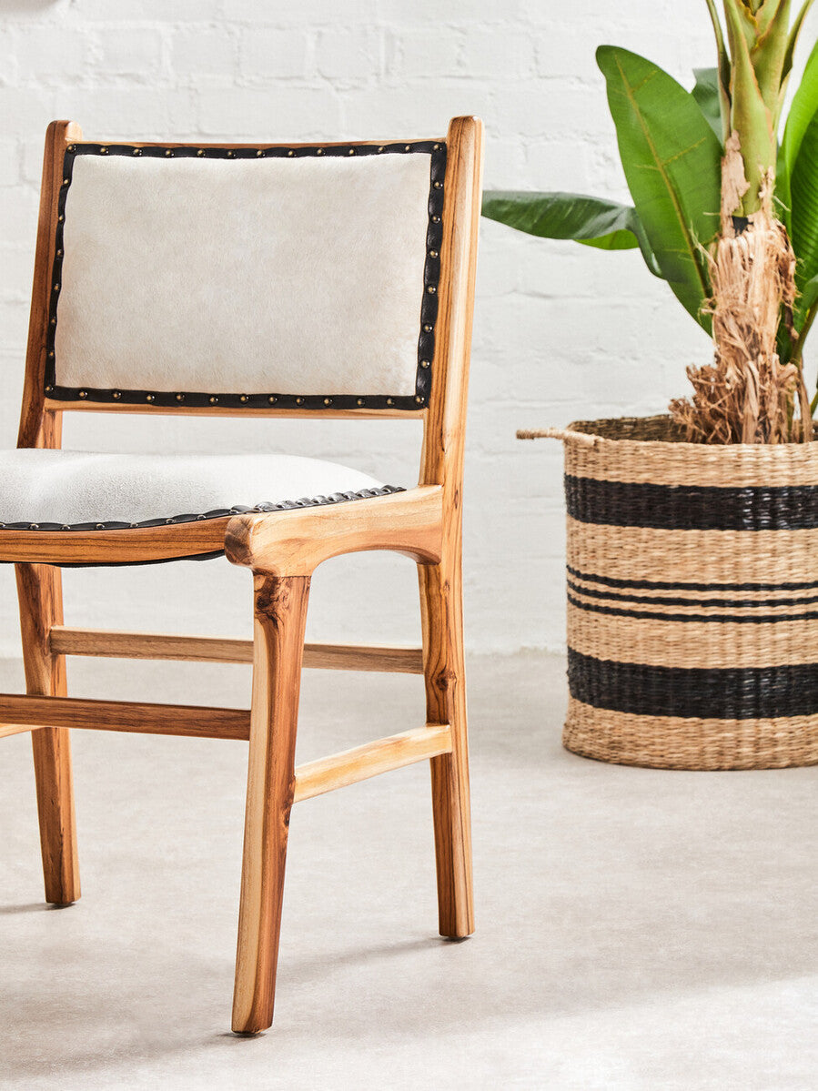Set of 2 Seagrass Baskets with Black Stripes | Arles