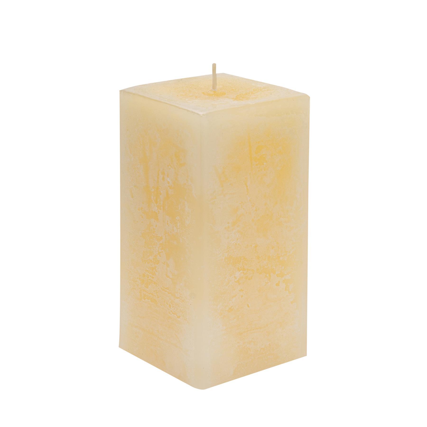 15cm Vanilla Square Pillar Candle
