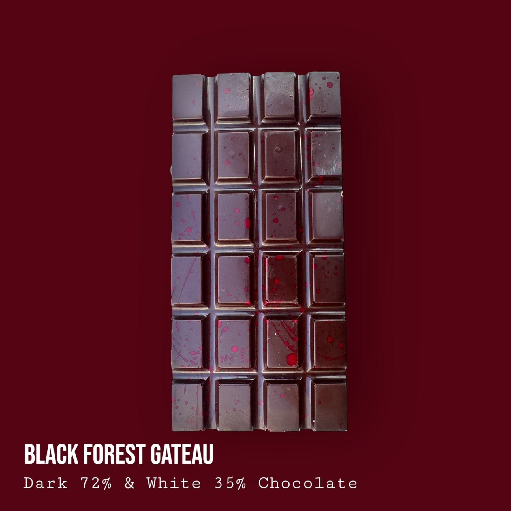 Black Forest Gateau Dark and White Chocolate Dessert Bar 250g