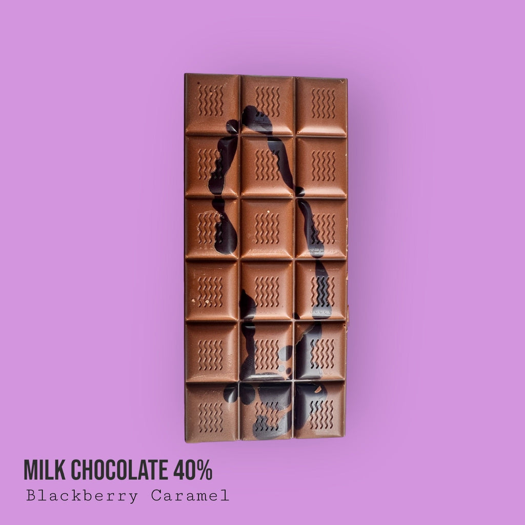 Milk 40% Blackberry Caramel Bar 110g
