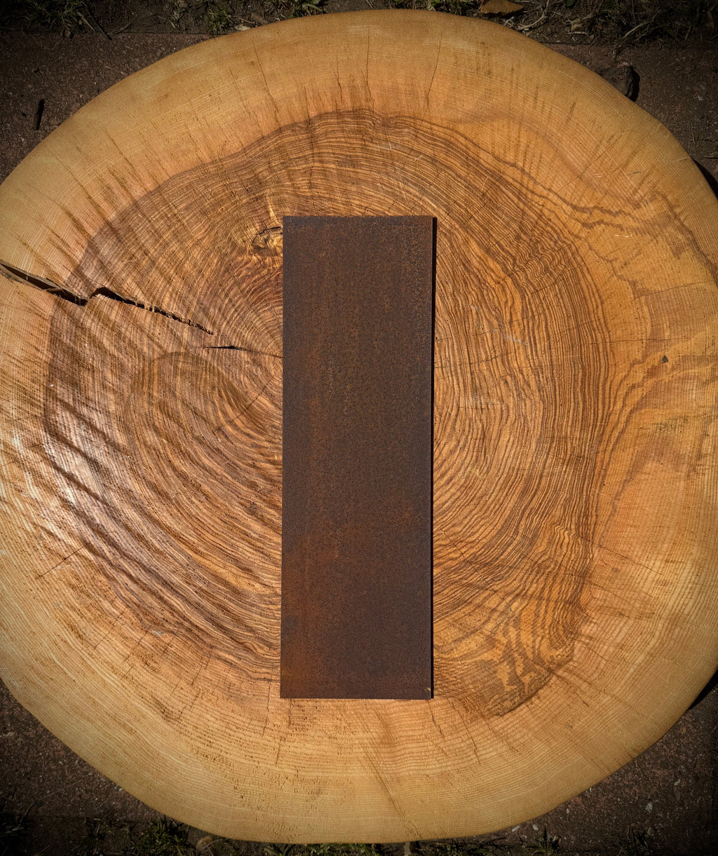 12" Rusty Fat Font Metal Letters A-Z 0-9.