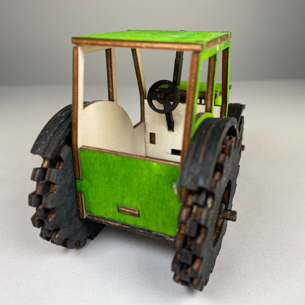 Tractor Puzzle - Pre-Built Model by Curious Rabbit ®