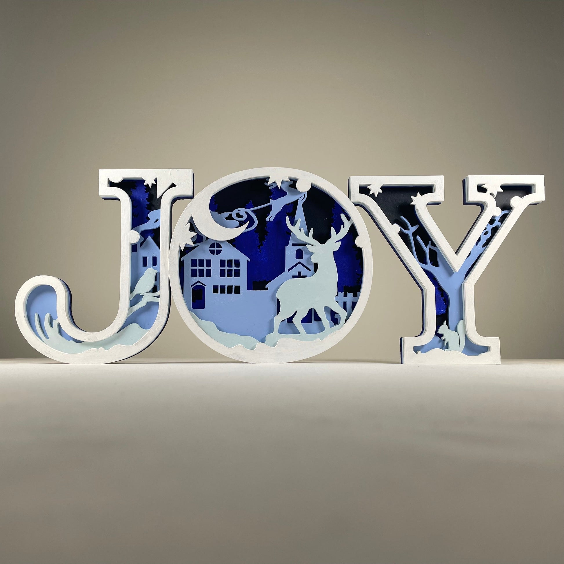 Joy Sign - Handmade Ornament by Curious Rabbit ®
