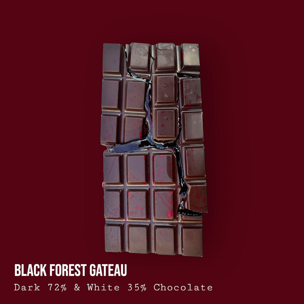 Black Forest Gateau Dark and White Chocolate Dessert Bar 250g