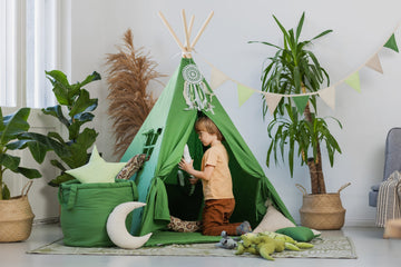 Cozy Tipi Tent Set for Kids – Imaginative & Comfortable Play Space by Sówka at brixbailey.com