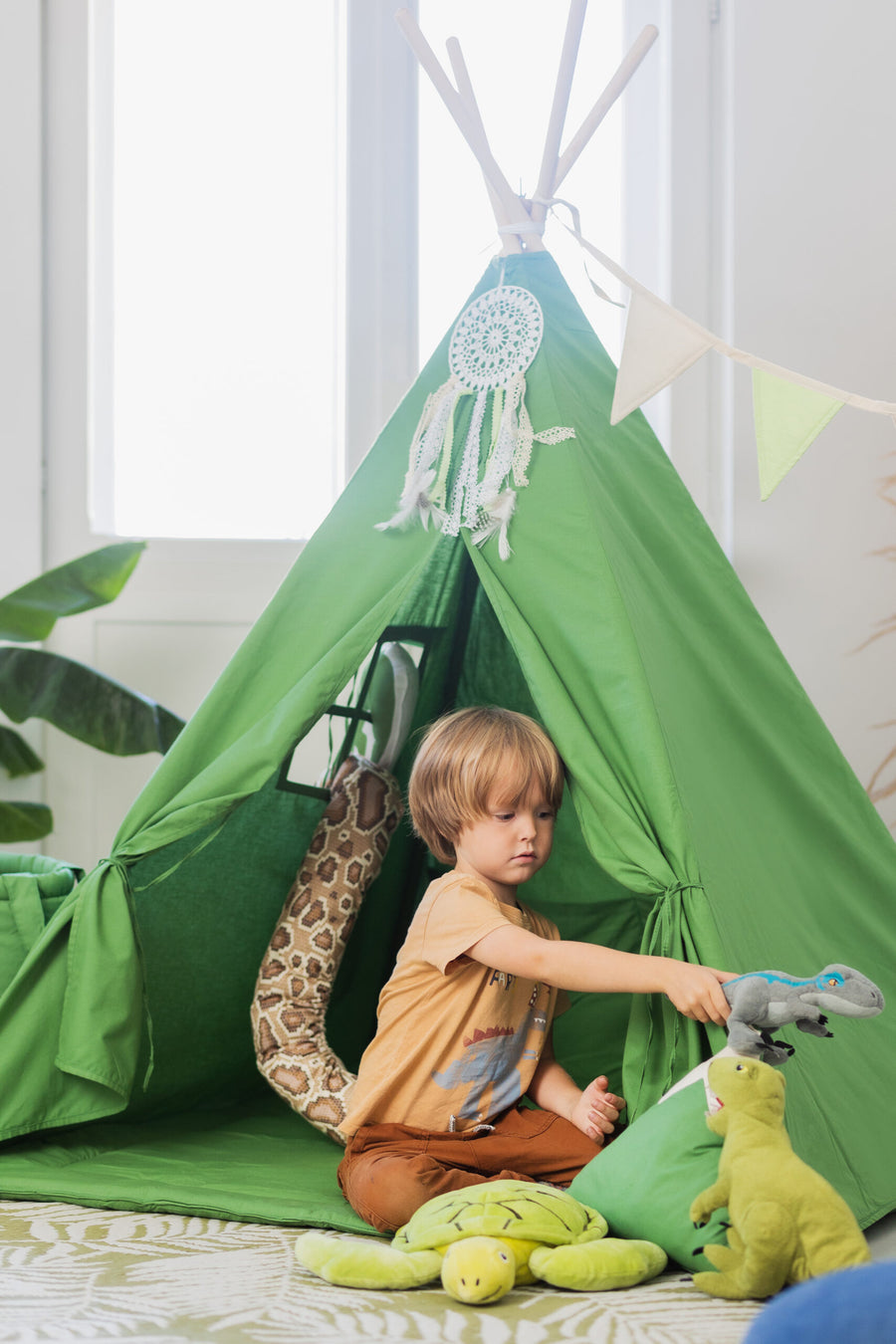 Charming Tipi Tent Set for Kids – Creative & Cozy Play Area by Sówka at brixbailey.com