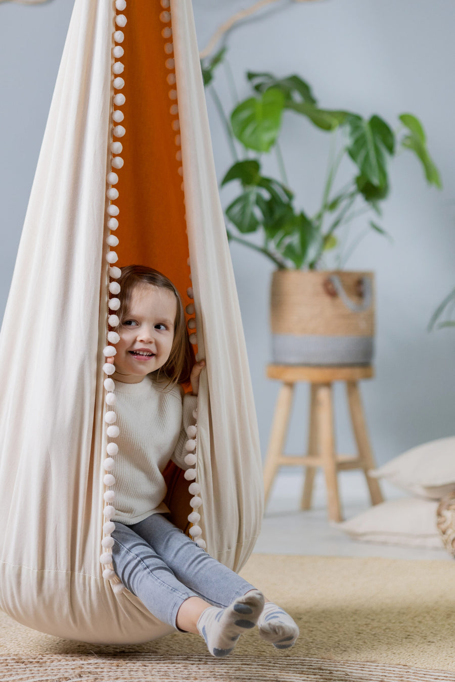 Kids Cocoon Hammock – Fun & Safe Indoor/Outdoor Swing by Sówka at brixbailey.com