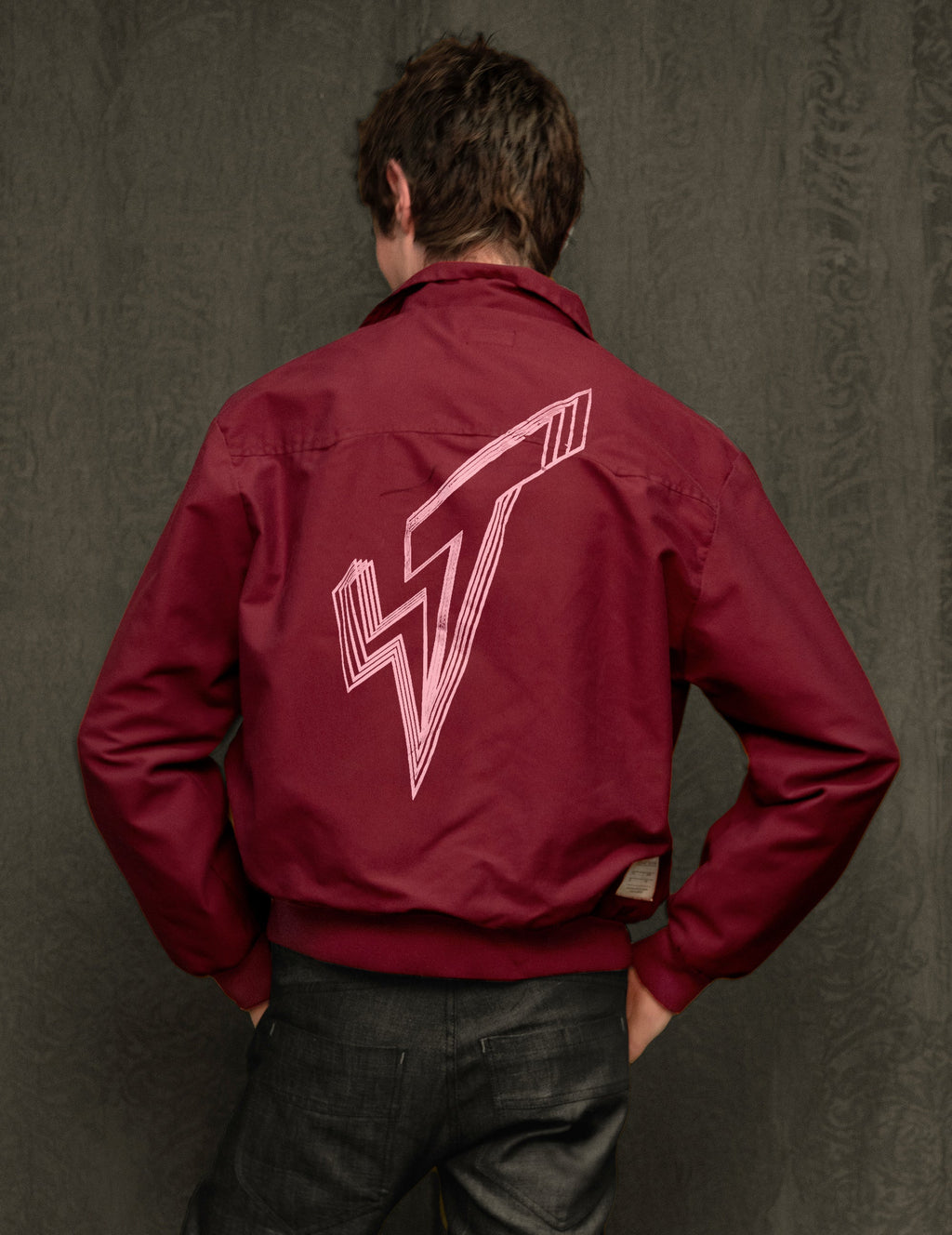 Classic Harrington Jacket in Burgundy