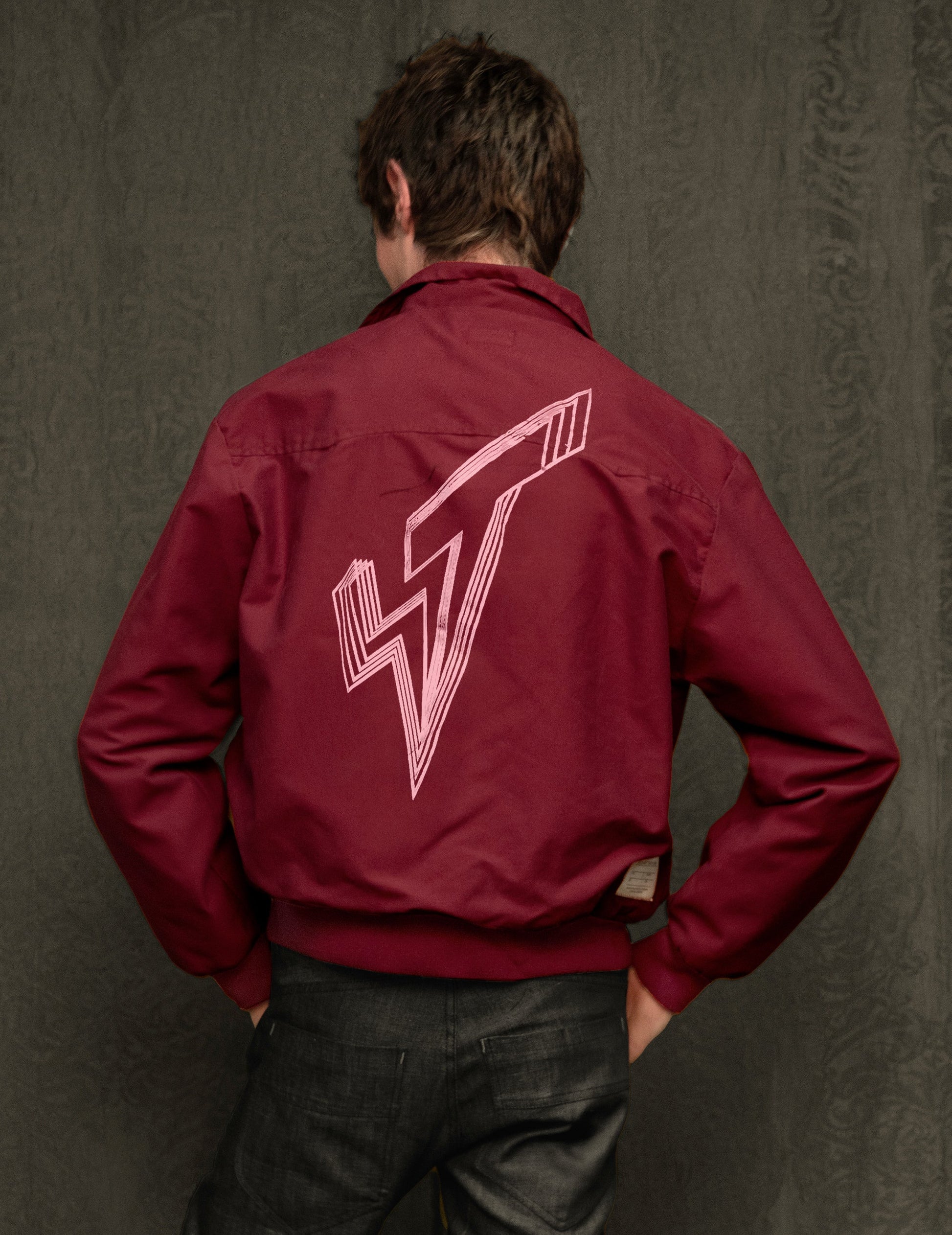 Classic Harrington Jacket in Burgundy